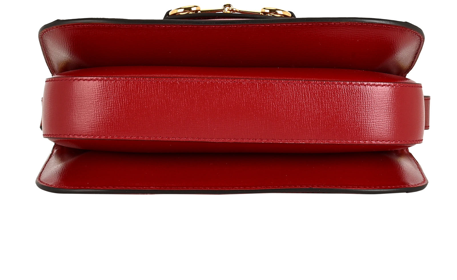 Horsebit 1955 GG Supreme Shoulder Bag, &pound;1,500, Handbags, Brown/Red, Canvas/Leather, Top view